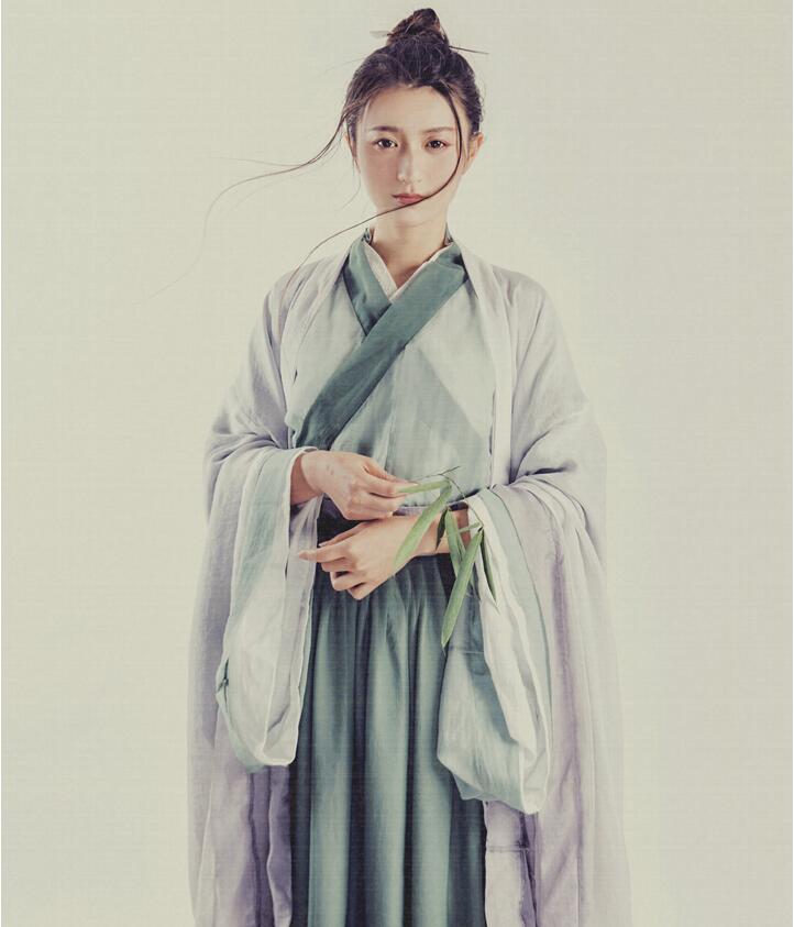 魏晋风汉服 浅交领大袖广袖襦裙