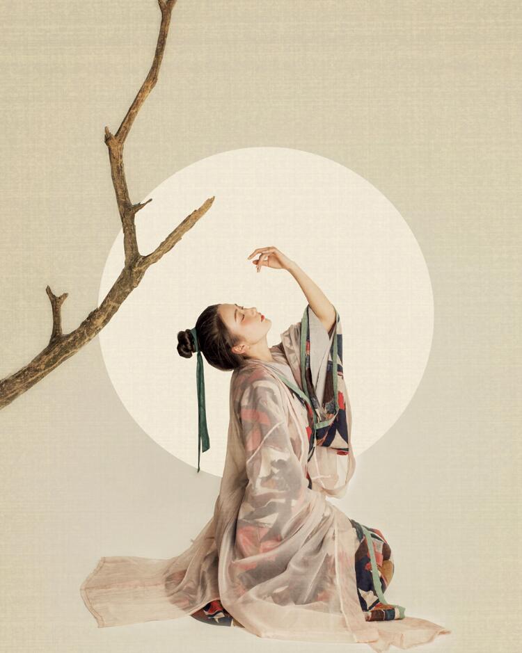 魏晋风直裾襦裙 汉服美女