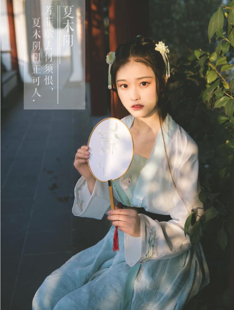 汉服 对襟齐腰襦裙
