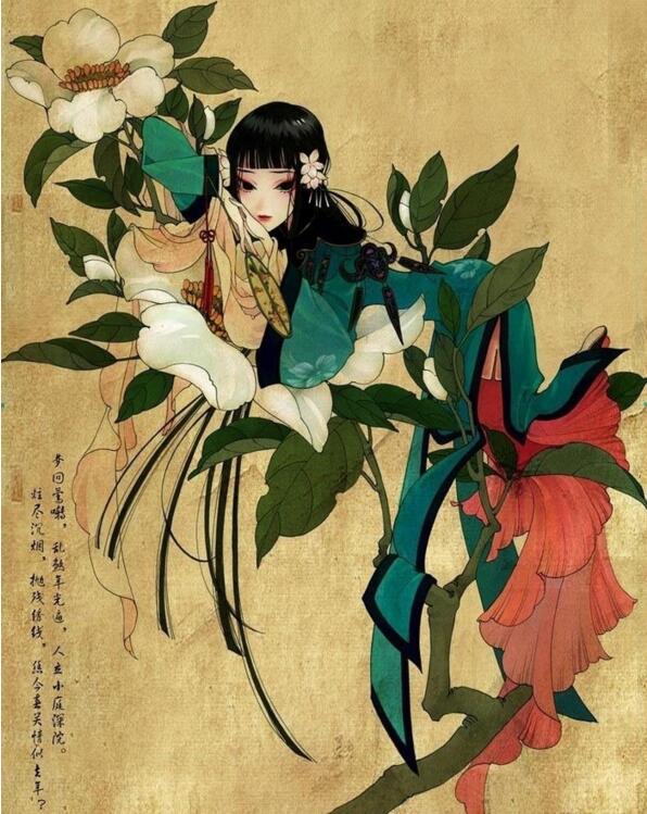 夏达《游园惊梦》中国风漫画图片