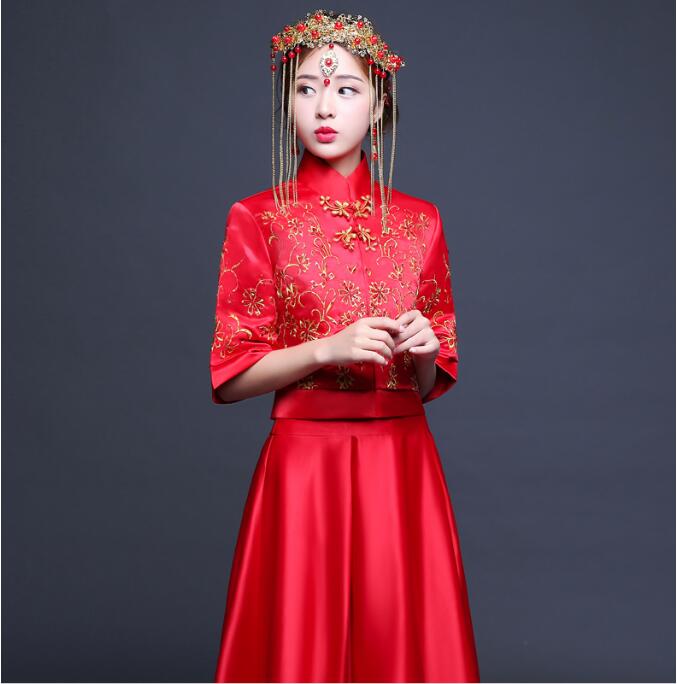 中国风秀禾服新娘嫁衣中式礼服