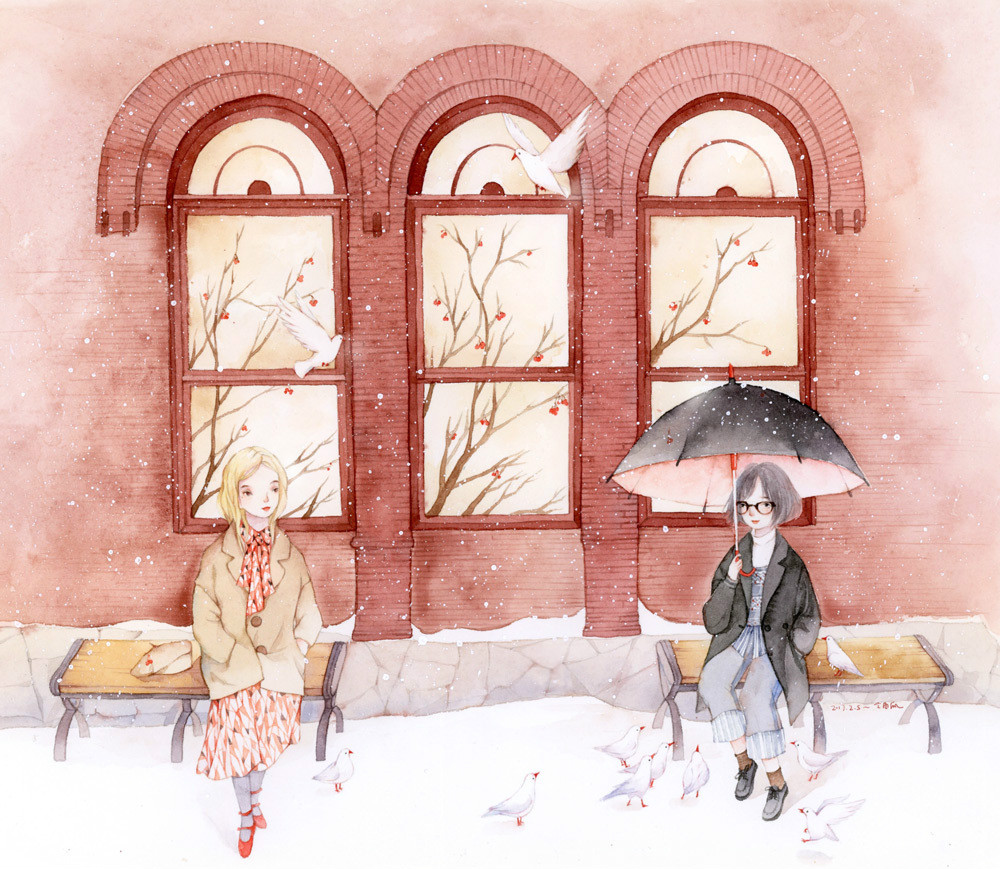 小清新水彩插画欣赏