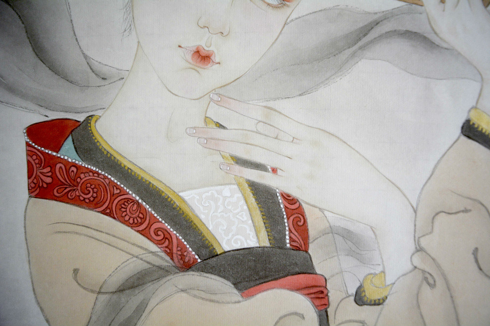 超细致的鹤舞插画欣赏