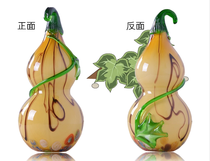 绚丽多彩古典琉璃葫芦工艺品