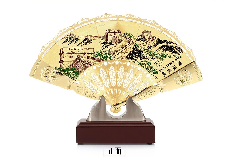 特色中国风元素立体折扇扇子