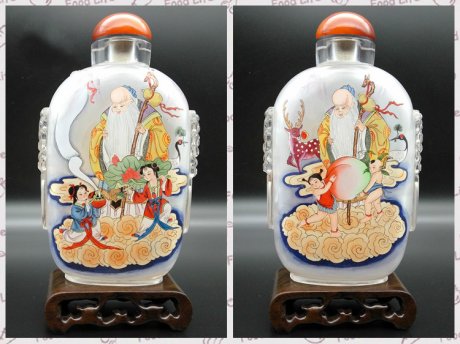 手工工艺水晶雕刻兽头纯手绘内