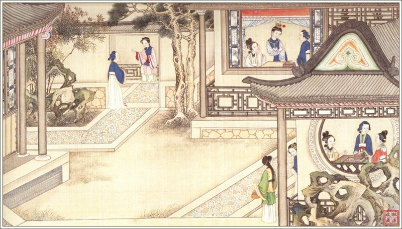 清代画家孙温绘画的全本红楼梦图（一）