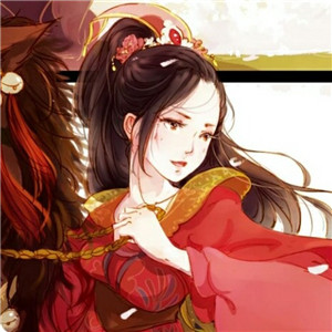 手绘风格华贵古风女子头像，动漫头像女生头像