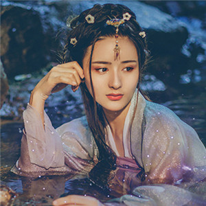 星辉光影汉服古风女子头像，妖媚女生头像