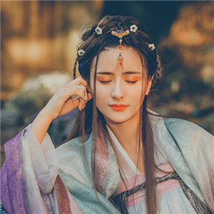 星辉光影汉服古风女子头像，妖媚女生头像