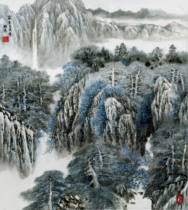 傅畦芷工笔色彩水墨国画欣赏