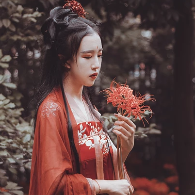曼珠沙华中国风唯美古风女子头像