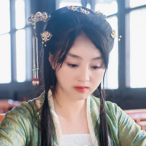 鹊桥仙唯美小清新古风真人女子头像