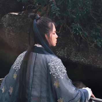 霸气唯美中国风古风真人女子头像