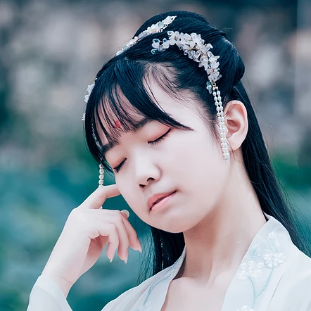 青青唯美小清新古风女生真人头像