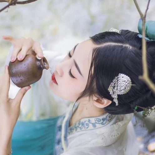 梦中镜时尚典雅，唯美古风真人头像