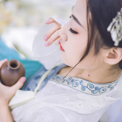 梦中镜时尚典雅，唯美古风真人头像