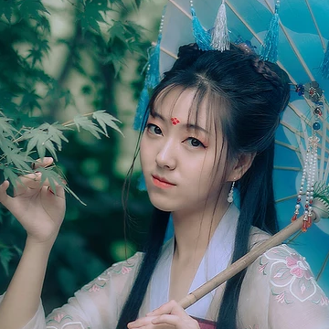 唯美汉服女生头像，古风真人女子头像