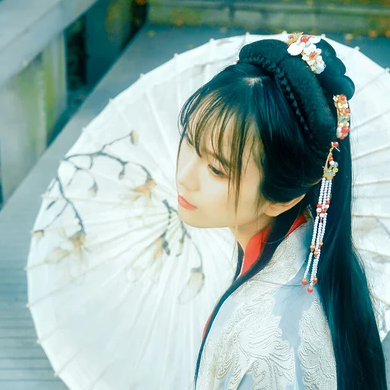 优雅时尚古风头像，唯美古风真人女子头像