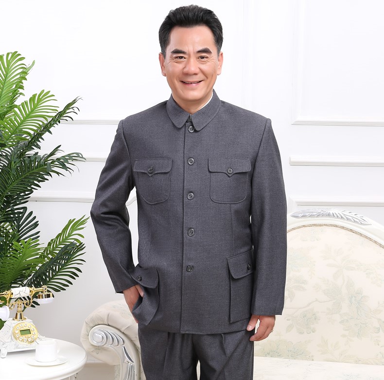 不可逾越的经典休闲中老年中山装