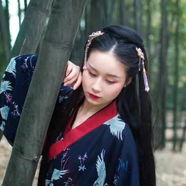 竹林闺蜜头像，唯美古风真人头像