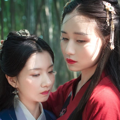 竹林闺蜜头像，唯美古风真人头像
