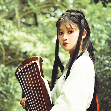 娇艳彼岸花女生头像，唯美古风真人头像