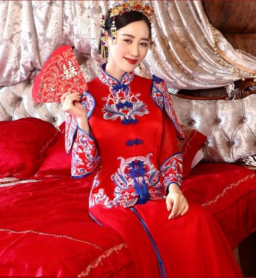 中国结传统中式礼服，唯