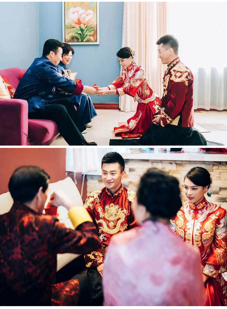 最美中国风中式礼服新娘,中式婚礼图片