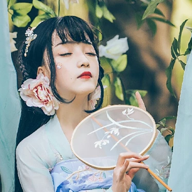 森林花仙子女生头像，唯美古风真人头像