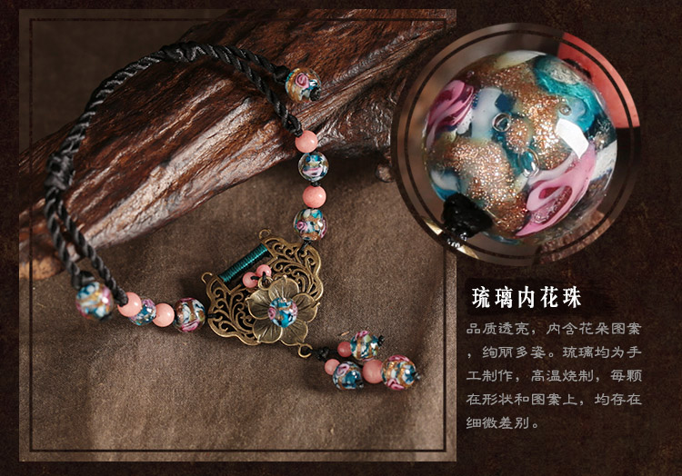 长命锁吊坠脚链传统吉祥物饰品