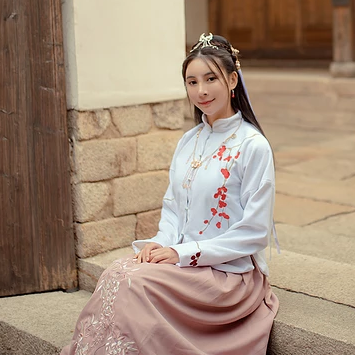 汉服清新女生头像，唯美古风真人头像