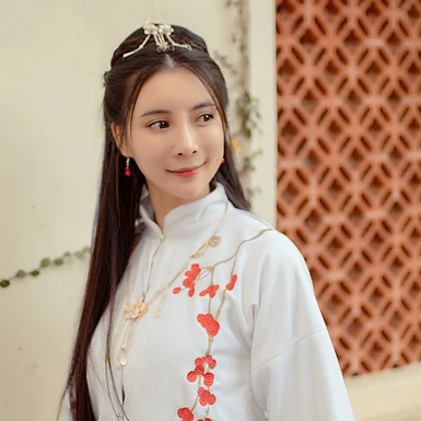 汉服清新女生头像，唯美古风真人头像