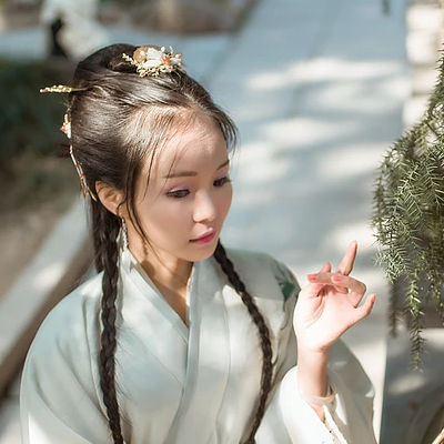 小清新女生头像，唯美古风真人头像