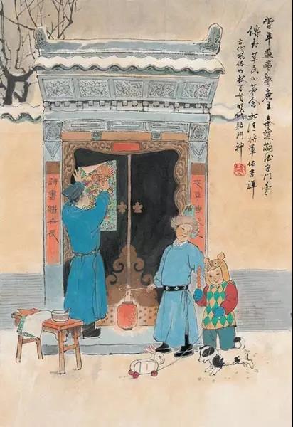 中国年画：《古代风俗百图》那时候年味正浓