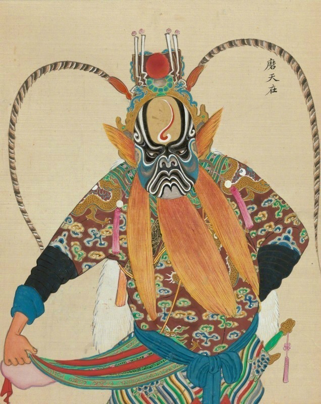 中国京剧艺术插画：九款清朝京剧人物肖像
