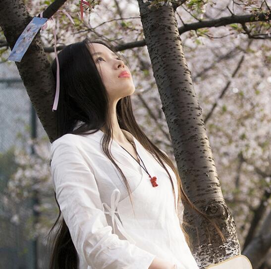 两款复古亚麻民国风汉服，白色简约中式汉服