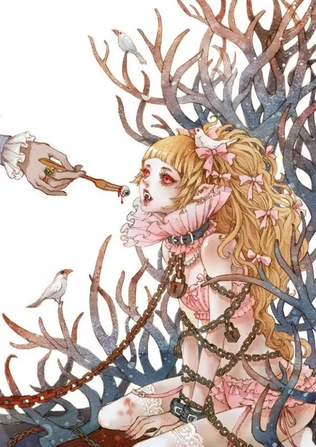 风格唯美独特的插画：浮生如梦