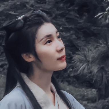 素雅复古带伞女生头像，唯美古风真人头像