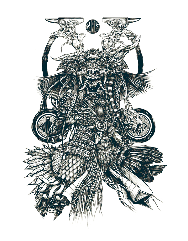 惊叹的黑白手绘插画，腻害了!