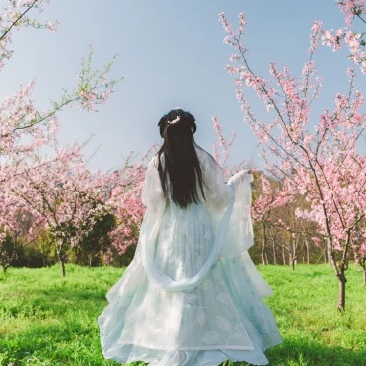 女生头像背影真人古风图片