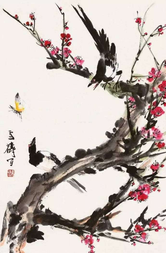 王雪涛国画作品：28幅精品画梅美极了！