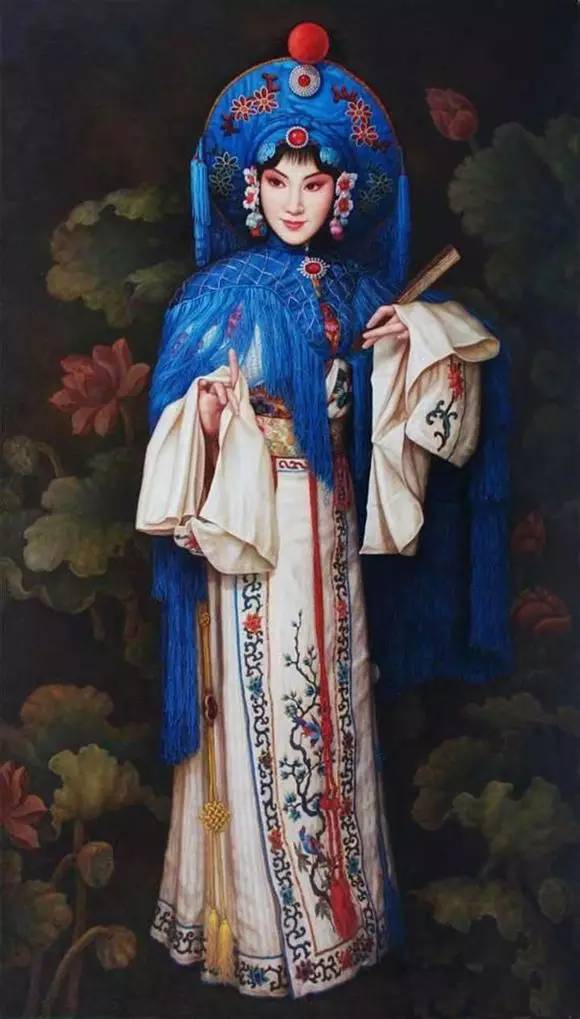 油画中的京剧人物,美的不可思议!