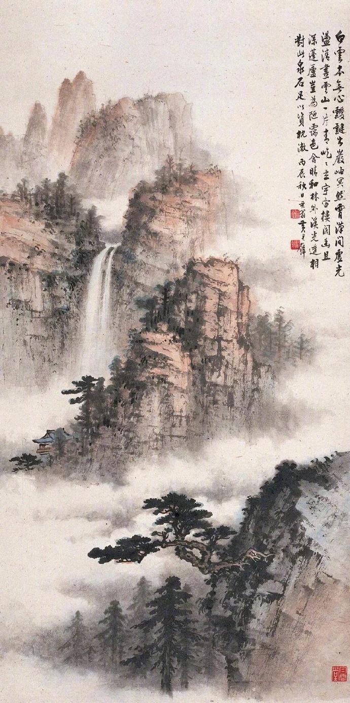 国画山水图集(41张)，高清国画图片欣赏