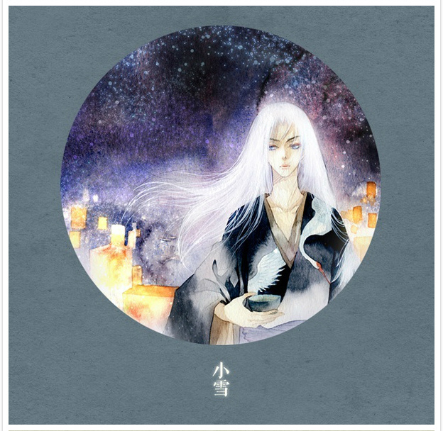 唯美二十四节气古风图片，可做头像的古风插画