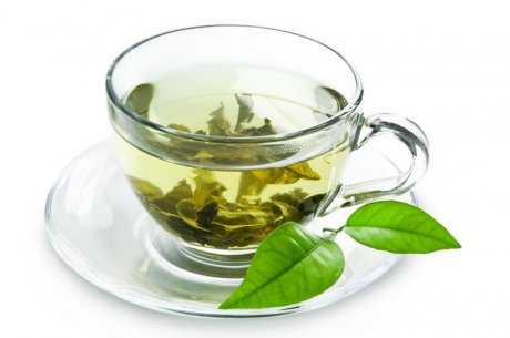 一杯绿茶桌面壁纸图片