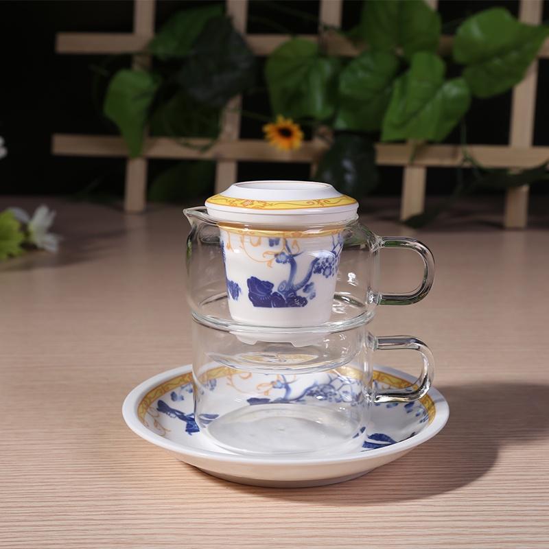 玻璃陶瓷一体快客杯图片5