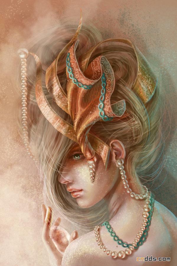 完美的女性肖像CG作品