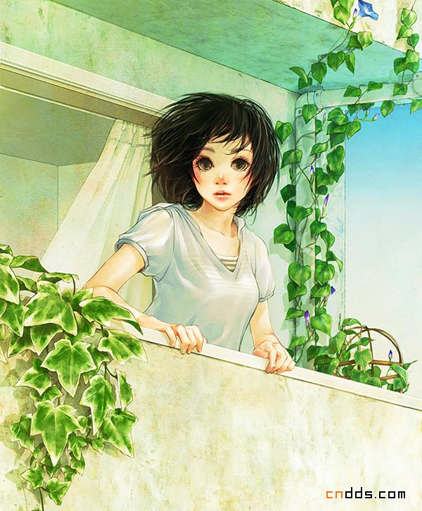 日本遠田志帆唯美插画设计欣赏