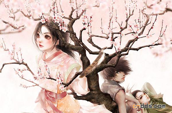 日本遠田志帆唯美插画设计欣赏